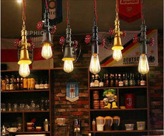 INPHIC-loft水管吊燈美式鄉村特色工業風復古酒吧咖啡廳網咖個性創意吧臺吊燈