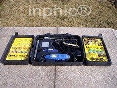 INPHIC-雙電磨套裝附270個小配件 切割 雕刻 打磨 拋光