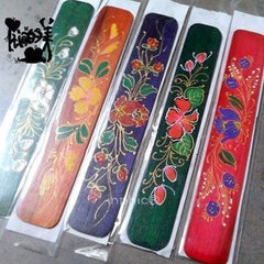 INPHIC-工藝品 芒果木全彩書籤 手繪書籤 多種圖案