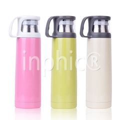 INPHIC-茶具 保溫杯不鏽鋼真空水壺男士泡茶杯情侶杯女士便捷創意水杯子 淺黃色