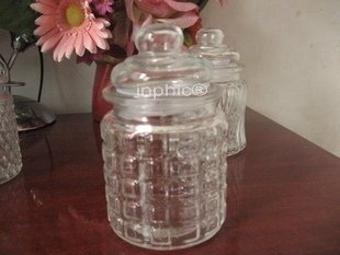 INPHIC-茶具 封儲物罐,玻璃儲物瓶,玻璃茶葉罐,婚慶喜糖瓶糖果瓶含玻璃(5個)