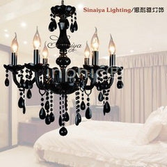 張小姐訂金賣場/ INPHIC-簡約水晶吊燈客廳臥室餐廳燈黑色水晶吊燈水晶燈-8頭