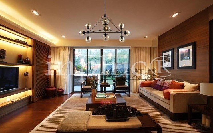 INPHIC-北歐簡約modo魔豆dna分子復古客廳餐廳泡泡玻璃莫道藝術吊燈 5頭