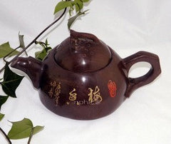 INPHIC-茶具 木魚石保健杯紅檀茶壺健康堿性梅香壺