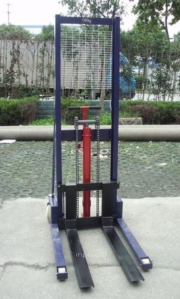 INPHIC-商用 營業 手動層板車 手動液壓升高車 堆高車 1.6米 手動裝卸車