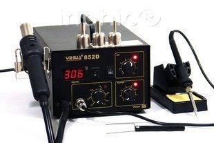 INPHIC-高級氣泵式二合一數位顯示熱風槍電焊臺烙鐵