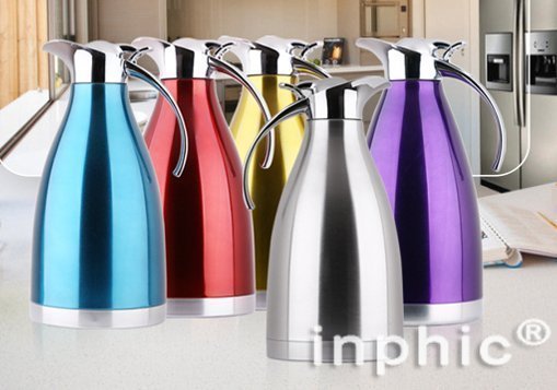 INPHIC-茶具 保溫壺家用304不鏽鋼大容量暖壺熱水瓶保溫瓶涼水壺開水瓶 1.5L（兩件）