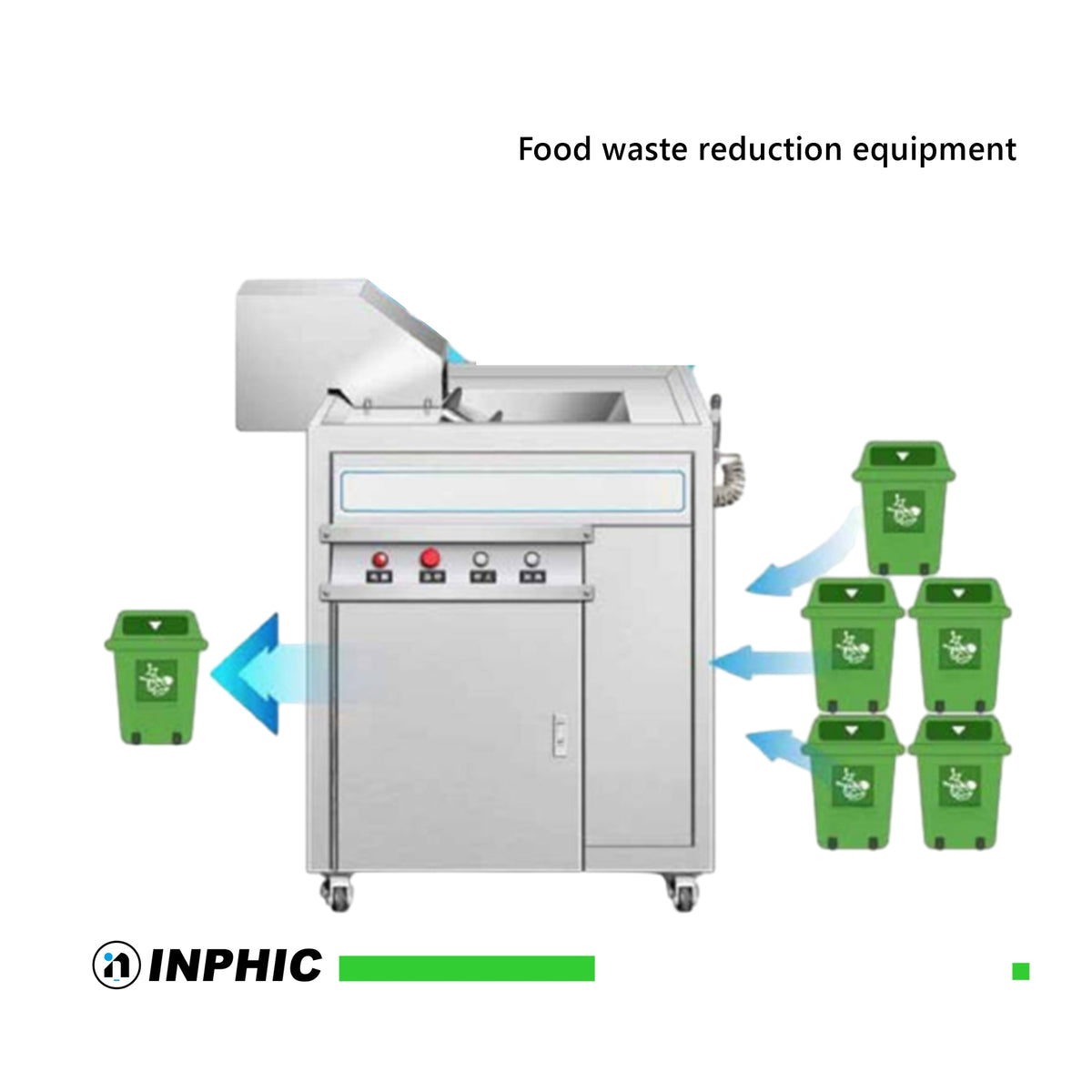 INPHIC-【廚餘減量設備-500KG/H】高效能廚餘壓縮機-脫渣油水分離減量機-減量高達70%以上-日處理量5公噸-【擠壓式廚餘減量機】精巧不占空間-廚餘處理機