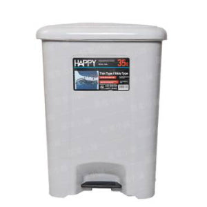 INPHIC- 垃圾桶 35公升-灰白 腳踏垃圾桶 廚房垃圾桶 室內垃圾桶 社區垃圾桶 有蓋垃圾桶 長方形垃圾桶-ICJC018604A