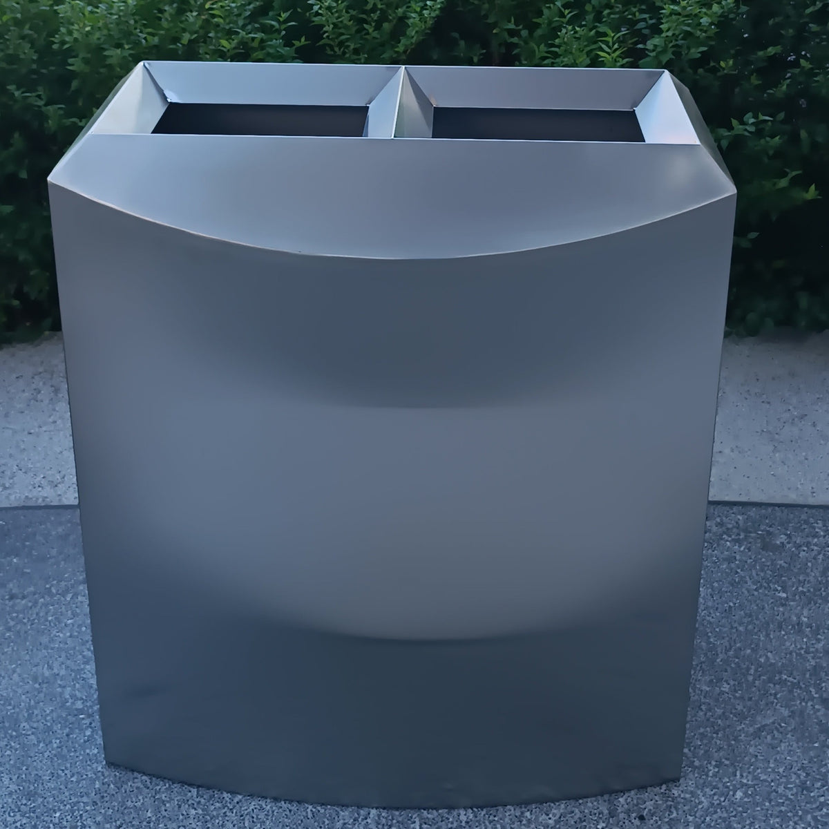 INPHIC-商場二分類垃圾桶 不鏽鋼 乾濕分離 組合式垃圾桶-IMWH163104A