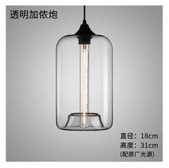 餐廳酒吧簡約現代復古透明 玻璃吊燈 加農砲款-IAJG018204A