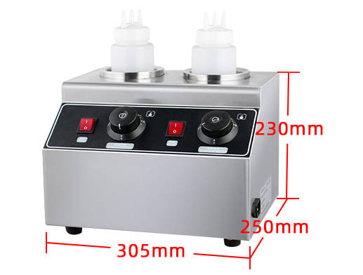 INPHIC-巧克力融化機雙爐 巧克力醬保溫機 商用醬料恆溫機 容器果醬保溫爐 加熱爐 巧克力噴泉機-IMRJ003204A
