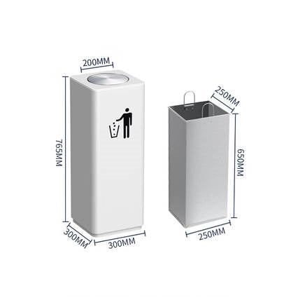 INPHIC-商用大型質感垃圾桶 白色簡約 方形垃圾桶 大垃圾桶 高級垃圾桶 內外桶-IMWG018104A
