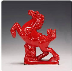 INCHIC-紅陶瓷馬擺飾 鴻運高照禮品-ILGG002104A