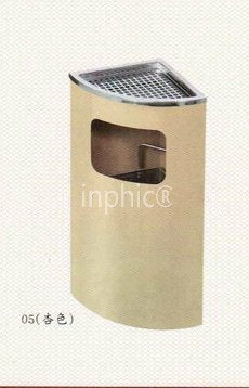 INPHIC-座地 果皮桶 樓道大廳座地煙灰菸灰桶精品 杏色