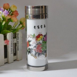 INPHIC-雙層隔熱陶瓷保溫杯玉堂富貴