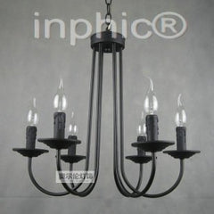 INPHIC-歐式吊燈 鐵藝燈 蠟燭吊燈 客廳燈餐廳吊燈 臥室燈 六頭