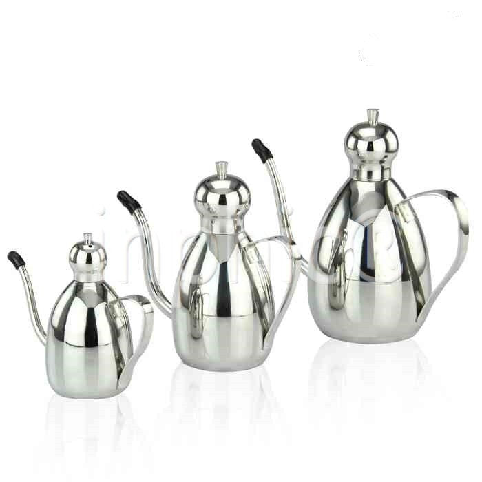 INPHIC-茶具 鼓形健康油壺 防漏設計 18/8優質不鏽鋼 大款大容量 0.25L