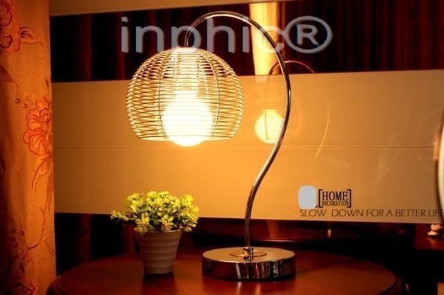 INPHIC-手工拉絲金屬檯燈 簡約現代風格 臥室床頭燈