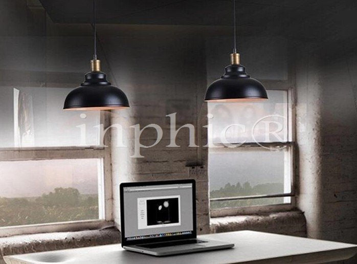 INPHIC-Loft復古餐廳酒吧臺吊燈北歐走道樓梯陽臺新古銅咖啡店服裝店吊燈