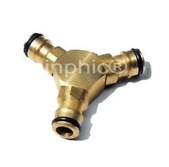 INPHIC-洗車水槍用品 純銅3通奶嘴接頭 水管接頭