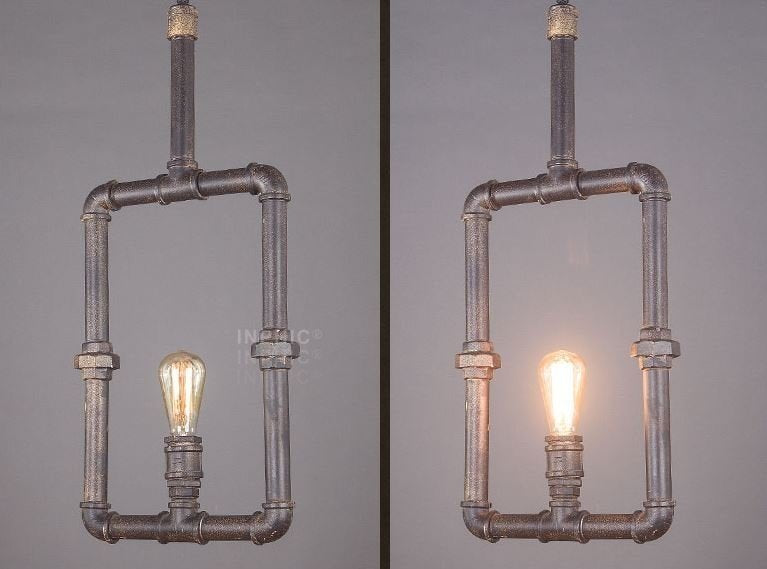 INPHIC-美式loft水管吊燈 復古歐式鐵藝吊燈 酒吧臺客廳餐廳創意 特色個性吊燈