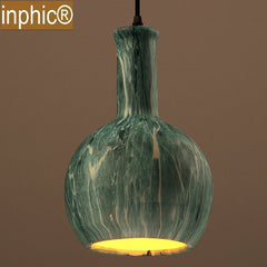 INPHIC-創意個性吊燈北歐簡約燈具復古餐廳吧臺過道陶瓷吊燈 2049－D1C