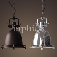 INPHIC-loft歐式復古工礦餐廳鐵藝吊燈美式工業風重金屬後羅伯斯吊燈 大型黑色