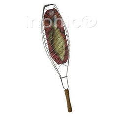 INPHIC-燒烤網夾 烤魚簾 燒烤魚用具 雙面烤夾 蔬菜魚肉 鐵絲網   10個