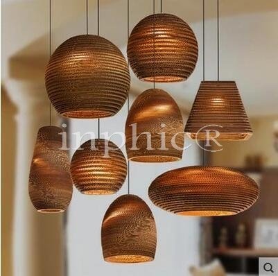 INPHIC-復古酒吧臺美式裸蛹吊燈咖啡廳餐廳北歐紙蜂窩燈禪意吊燈 A款