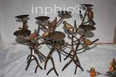 INPHIC-仿舊鐵藝小鳥燭臺