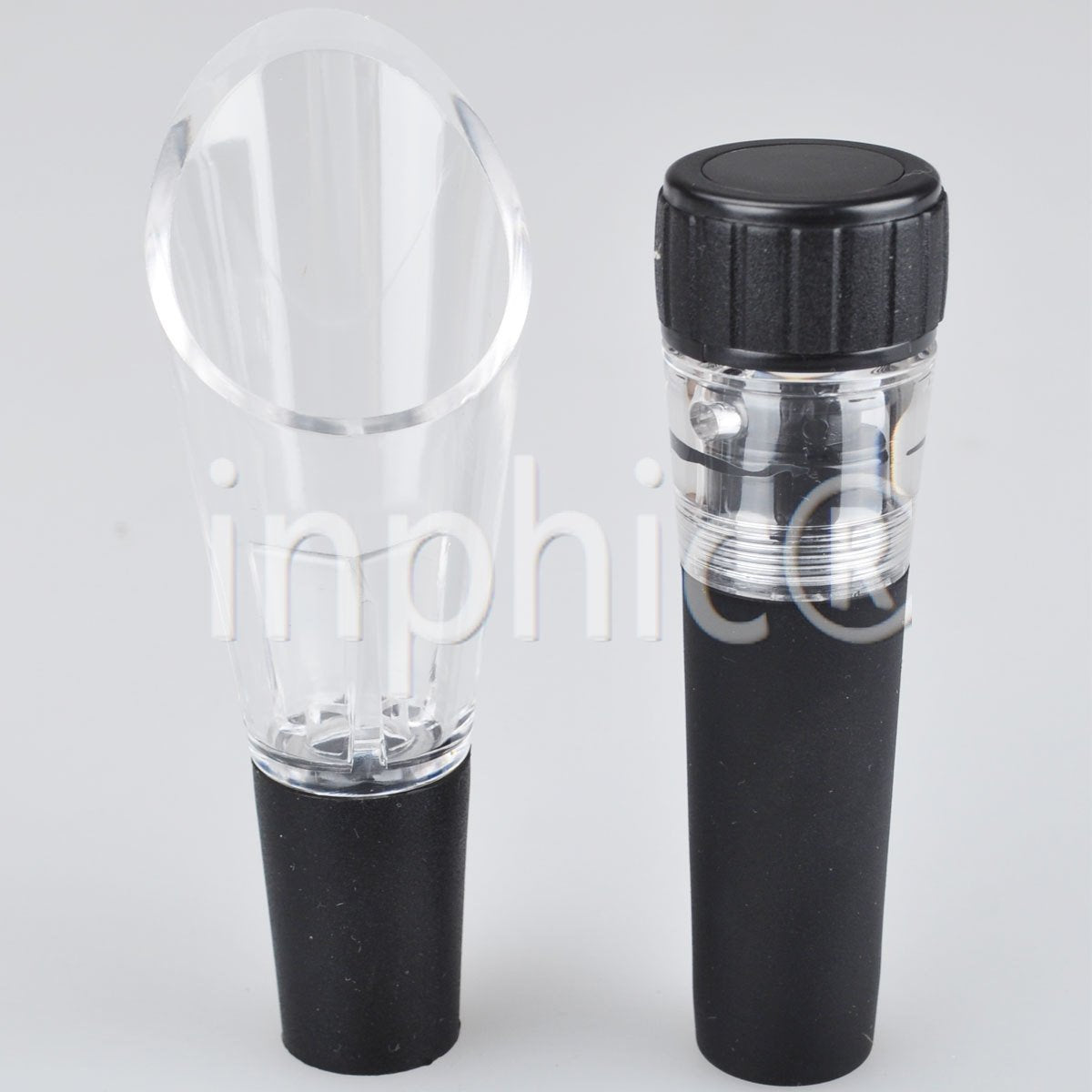 INPHIC-真空酒塞紅酒瓶塞抽氣酒塞紅酒保鮮塞紅酒塞+醒酒功能倒酒器-散裝