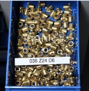 INPHIC-五金S錐齒輪 0.5模數 1：1 45度 24齒 孔6 黃銅定做加工