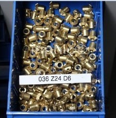 INPHIC-五金S錐齒輪 0.5模數 1：1 45度 24齒 孔6 黃銅定做加工