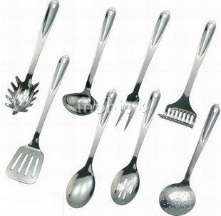 INPHIC-不鏽鋼廚具套裝八件套全套勺鏟煎篩