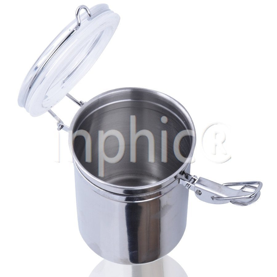 INPHIC-10*12.5不鏽鋼密封罐 1升密封罐食品罐 咖啡花草茶葉罐 儲物瓶罐