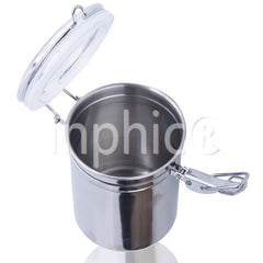 INPHIC-10*12.5不鏽鋼密封罐 1升密封罐食品罐 咖啡花草茶葉罐 儲物瓶罐
