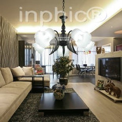 INPHIC-歐式吊燈 5頭餐廳吊燈 臥室燈具 鐵藝吊燈 吊燈 燈