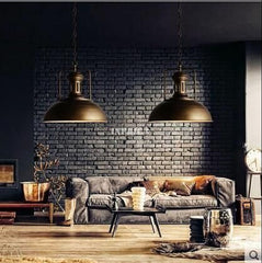 INPHIC-燈具 loft美式鄉村工業復古鐵藝燈罩咖啡廳吧臺餐廳懷舊老吊燈 青