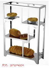 INPHIC-不鏽鋼方形點心架/水果蛋糕架/多功能陳列架/自助餐古典多寶格