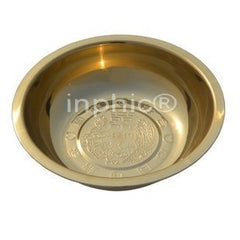 INPHIC-銅餐具 純銅盆 附字黃銅盆 熟銅臉盆