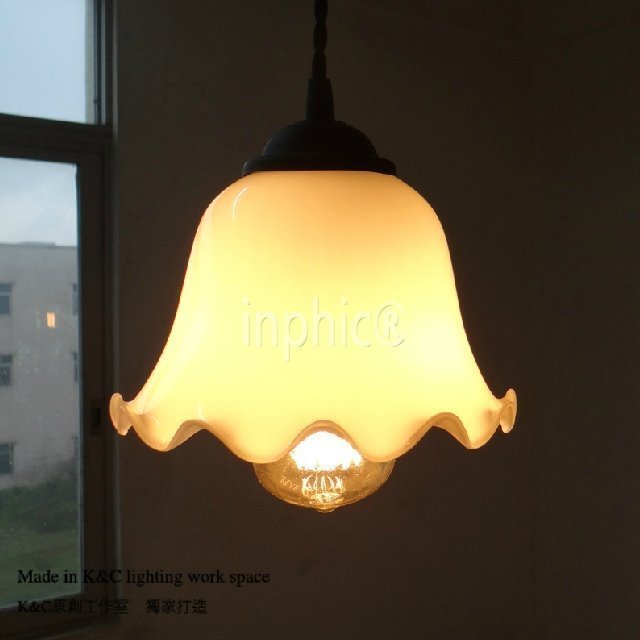 INPHIC-vintage老上海復古吧臺單頭吊燈  服裝店廳玄關玻璃漫咖啡吊燈