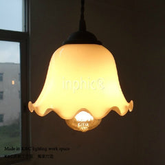 INPHIC-vintage老上海復古吧臺單頭吊燈  服裝店廳玄關玻璃漫咖啡吊燈