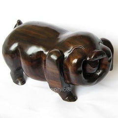 INPHIC-開運 越南紅木工藝品旺財對豬家居風水擺飾 大款40cm可愛福豬