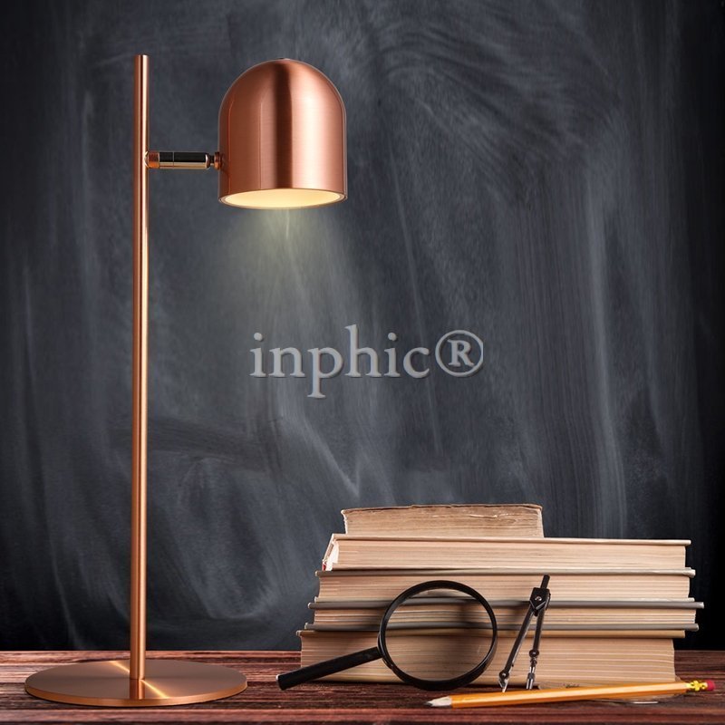 INPHIC-美式 古銅書桌檯燈時尚現代 臥室床頭閱讀led電鍍檯燈