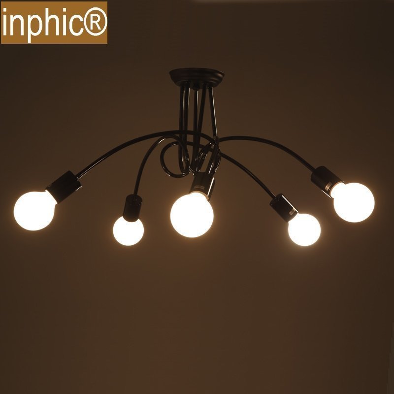 INPHIC-美式創意客廳臥室餐廳燈陽臺燈具歐式復古吸頂燈 5頭