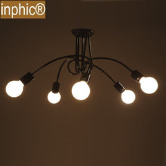 INPHIC-美式創意客廳臥室餐廳燈陽臺燈具歐式復古吸頂燈 5頭