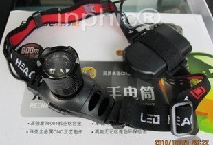 INPHIC-伸縮變焦 變焦 頭燈 營地燈 露營燈 3W鋁合金 超亮 遠射王