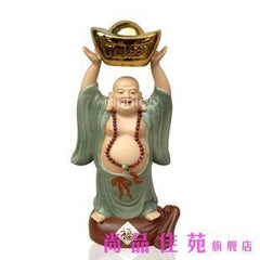 INPHIC-宗教 元寶佛 舉寶佛像 陶瓷雕塑彌勒 招財鎮宅裝飾品 商物送禮