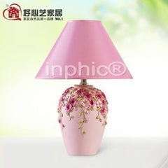INPHIC-現代歐式檯燈 臥室 床頭燈 創意檯燈 臥室檯燈三色堇